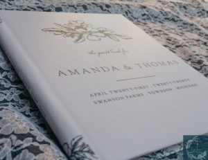 Basic Invite Wedding Guest Books close up photo