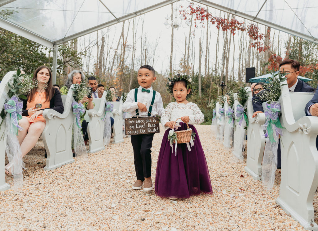 flower girl ring bearer appel inn wedding