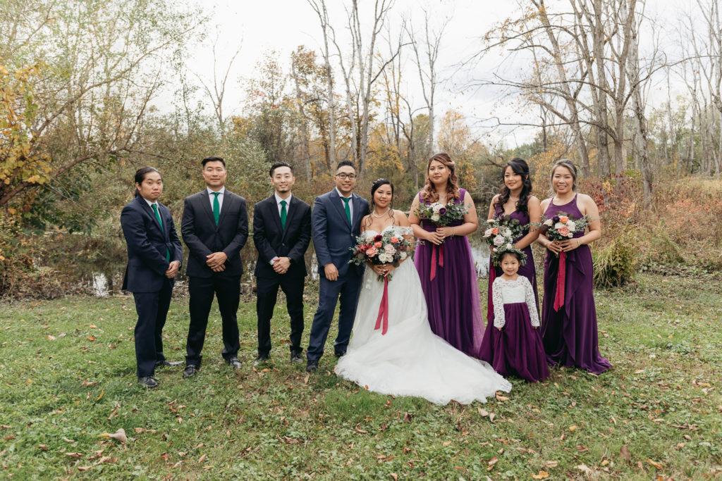 bridal party appel inn wedding