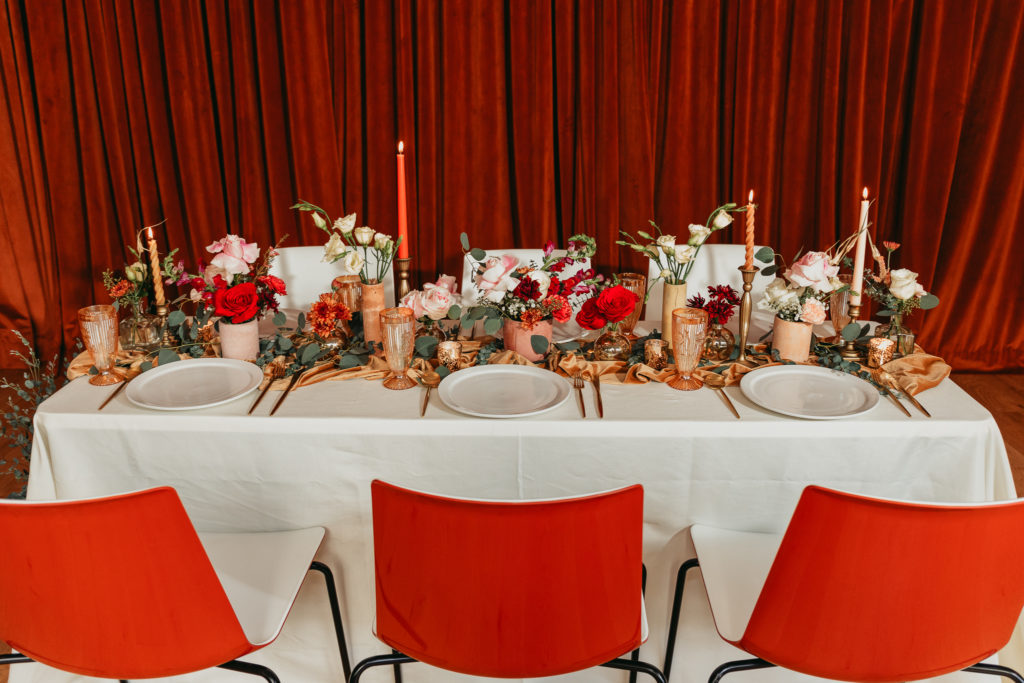styled fall wedding hudco westchester new york tablescape florals