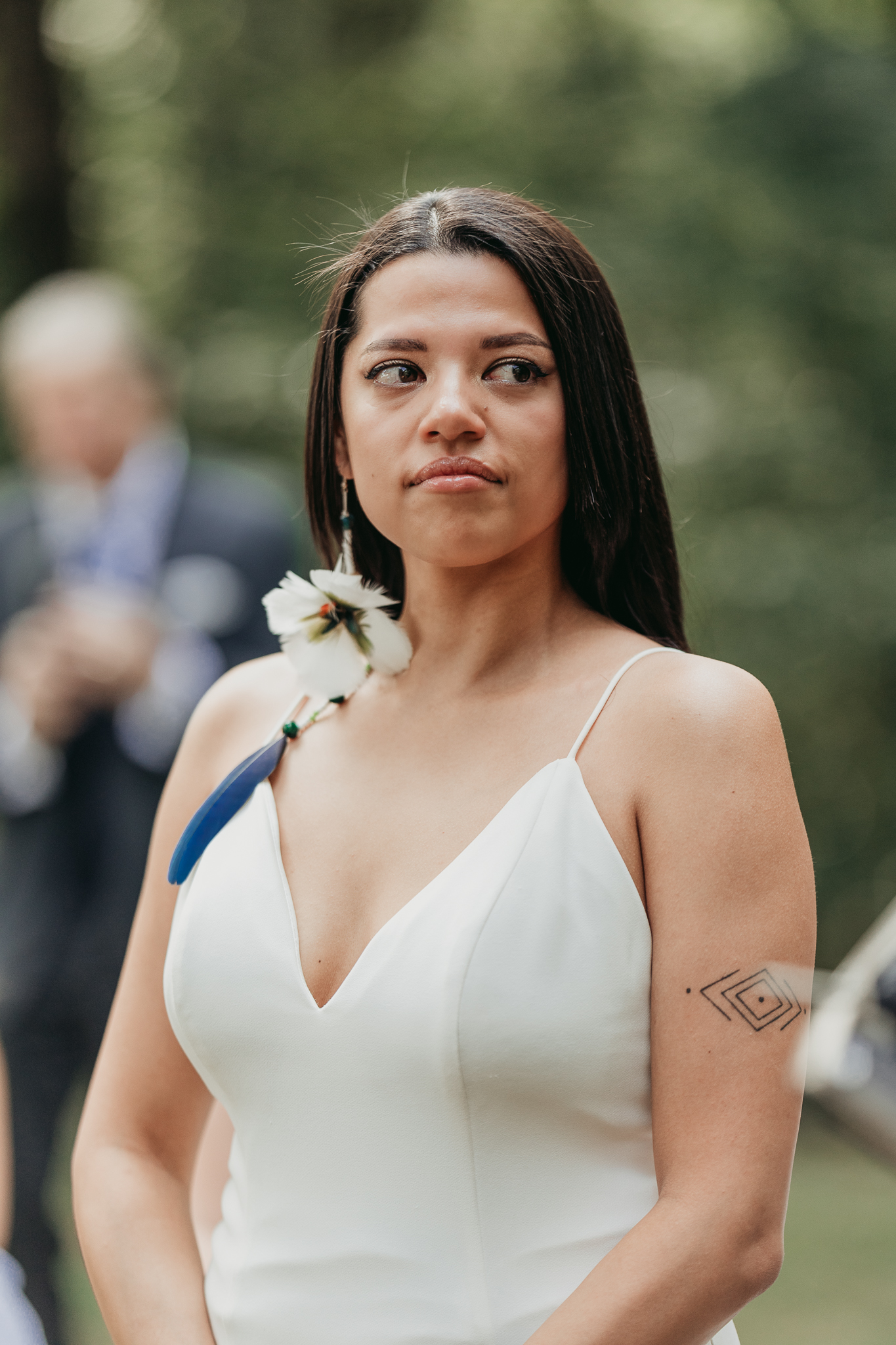 bride crying back yard wedding new paltz new york crys torres photography